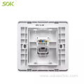 RJ45 LAN Socket Outlet White electrical wall socket